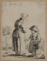 TvB G 0523
          <br/>
          Staande vrouw en een meisje met een mand.
          <br/>
          <em>Chalon, Christina (1748-1808)</em>